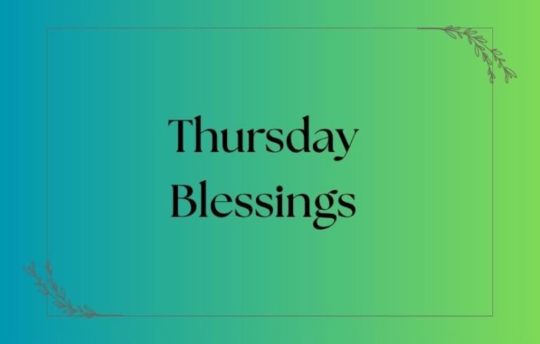 Thursday Blessings